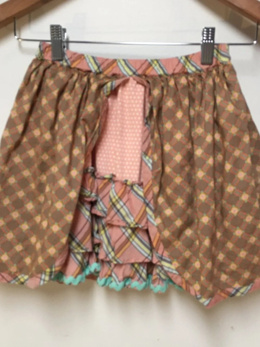 Matilda Jane Girls 8 Skirt Mini Multicolor Twirl Layered Cotton Boho Patchwork